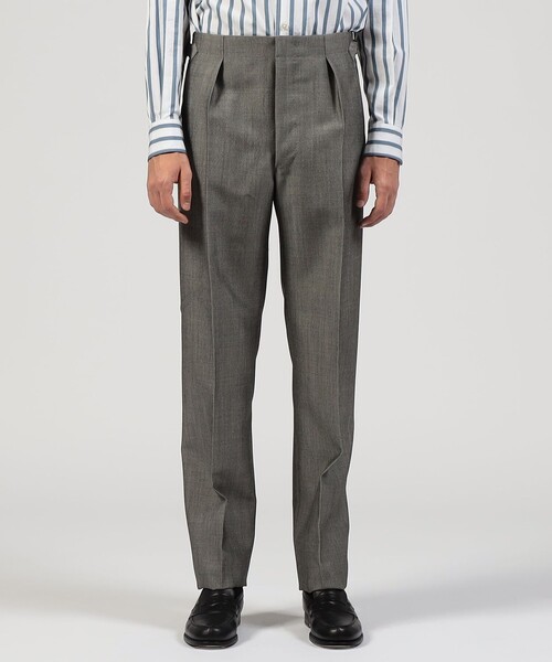 TOMORROWLAND (トゥモローランド)の「FUMIYA HIRANO THE TROUSERS HAMPSTED ウールモヘヤ 1プリーツトラウザーズ(スラックス・メンズ・グレー・42/38/36)」の3枚目の写真