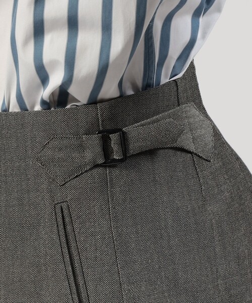 TOMORROWLAND (トゥモローランド)の「FUMIYA HIRANO THE TROUSERS HAMPSTED ウールモヘヤ 1プリーツトラウザーズ(スラックス・メンズ・グレー・42/38/36)」の10枚目の写真