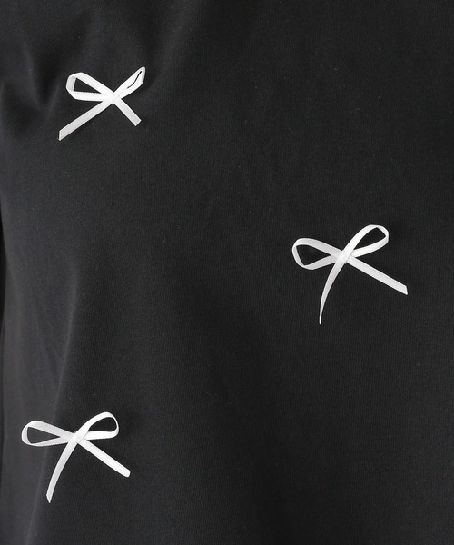 repipi armario(レピピ アルマリオ)の「RibbonリンガーTシャツ(Tシャツ/カットソー・キッズ・ホワイト/ピンク/ブラック・SMALL/MEDIUM/LARGE)」の19枚目の写真