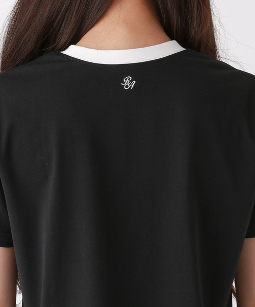 repipi armario(レピピ アルマリオ)の「RibbonリンガーTシャツ(Tシャツ/カットソー・キッズ・ホワイト/ピンク/ブラック・SMALL/MEDIUM/LARGE)」の16枚目の写真