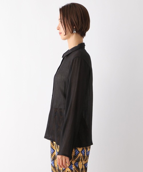 LEPSIM（レプシィム）の「シアー楊柳シャツ　122004（シャツ/ブラウス・レディース・ブラック/オフホワイト/イエロー・FREE）」の22枚目の写真