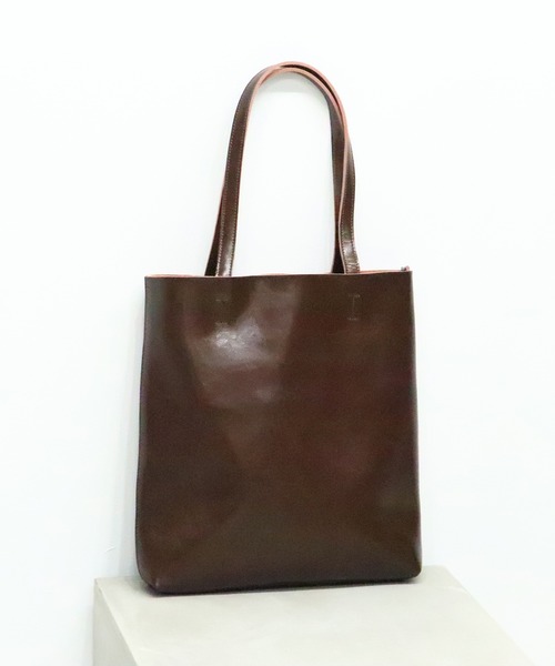 美品】牛革 スプリットレザートートバッグ ブラウン レジスタ REGiSTA 