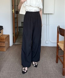 LE MORE | ナイロンタックワイドパンツ(その他パンツ)