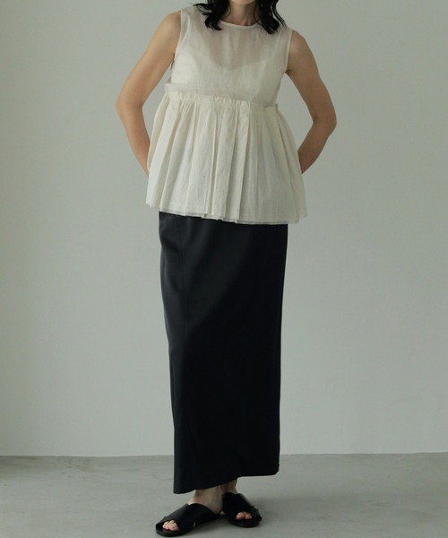 Satin Pencil Skirt（スカート）｜anuke（アンヌーク）のファッション 