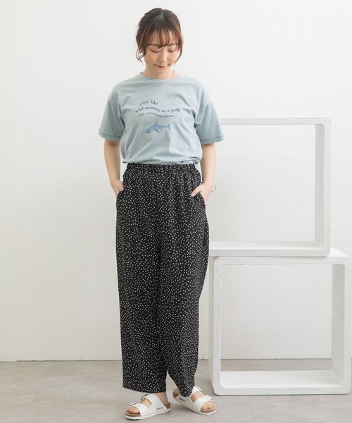 POU DOU DOU（プードゥドゥ）の「アソートプリントイージーパンツ（その他パンツ・レディース・アイボリー/ブラック/スミクロ・3）」の14枚目の写真