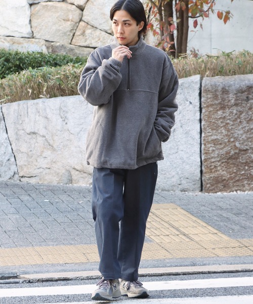トレーナー スウェット HARRITON/ハリトン QUARTER-ZIP FLEECE PULLOVER ハーフジップ フリース レディース ROOP TOKYO トレーナー スウェット HARRITON/ハリトン QUARTER