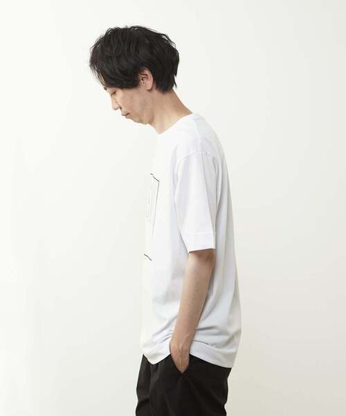 MEN'S MELROSE（メンズメルローズ）の「40/2天竺 プリントTシャツ（Tシャツ/カットソー・メンズ・ホワイト系その他3/ホワイト系その他2/ホワイト系その他・3/2/4）」の5枚目の写真