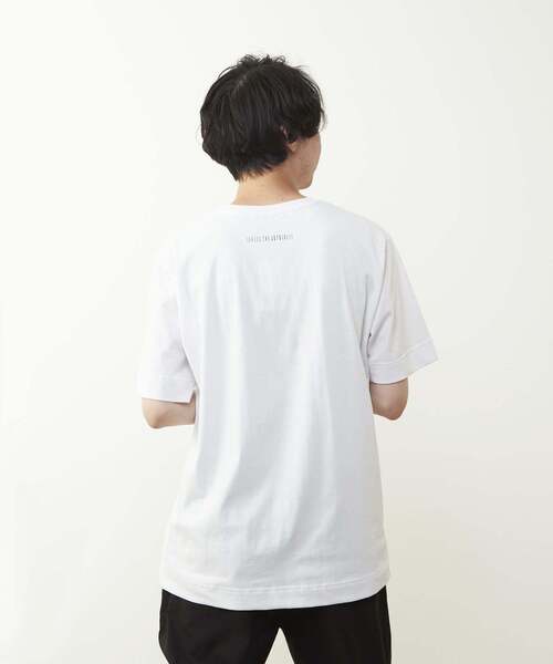 MEN'S MELROSE（メンズメルローズ）の「40/2天竺 プリントTシャツ（Tシャツ/カットソー・メンズ・ホワイト系その他3/ホワイト系その他2/ホワイト系その他・3/2/4）」の6枚目の写真