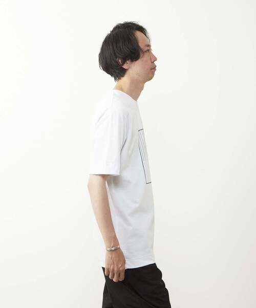 MEN'S MELROSE（メンズメルローズ）の「40/2天竺 プリントTシャツ（Tシャツ/カットソー・メンズ・ホワイト系その他3/ホワイト系その他2/ホワイト系その他・3/2/4）」の7枚目の写真