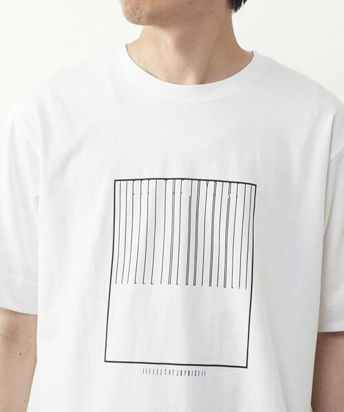 MEN'S MELROSE（メンズメルローズ）の「40/2天竺 プリントTシャツ（Tシャツ/カットソー・メンズ・ホワイト系その他3/ホワイト系その他2/ホワイト系その他・3/2/4）」の8枚目の写真