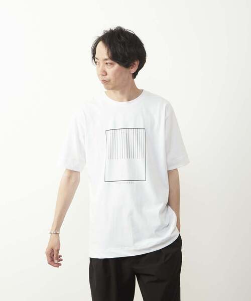 MEN'S MELROSE（メンズメルローズ）の「40/2天竺 プリントTシャツ（Tシャツ/カットソー・メンズ・ホワイト系その他3/ホワイト系その他2/ホワイト系その他・3/2/4）」の22枚目の写真