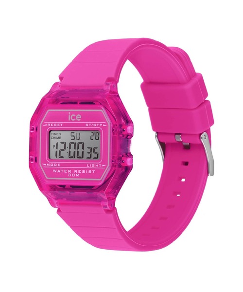 ICE WATCH（アイスウォッチ）の「「Ice-Watch アイスウォッチ」ICE digit retro アイスデジット レトロ　ネオンカラー（デジタル腕時計・レディース・スカイブルー/ホワイト/ミント/ライム/ブラック/レッド/イエロー/オレンジ/フューシャピンク・32mm）」の11枚目の写真