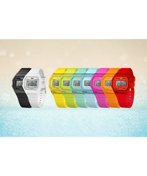 ICE WATCH（アイスウォッチ）の「「Ice-Watch アイスウォッチ」ICE digit retro アイスデジット レトロ　ネオンカラー（デジタル腕時計・レディース・スカイブルー/ホワイト/ミント/ライム/ブラック/レッド/イエロー/オレンジ/フューシャピンク・32mm）」の18枚目の写真