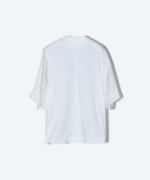 TOGA PULLA ナイロン半袖Tシャツ トーガ TOGA PULLA/トーガプルラ】ナイロンスリーブTOP（Tシャツ