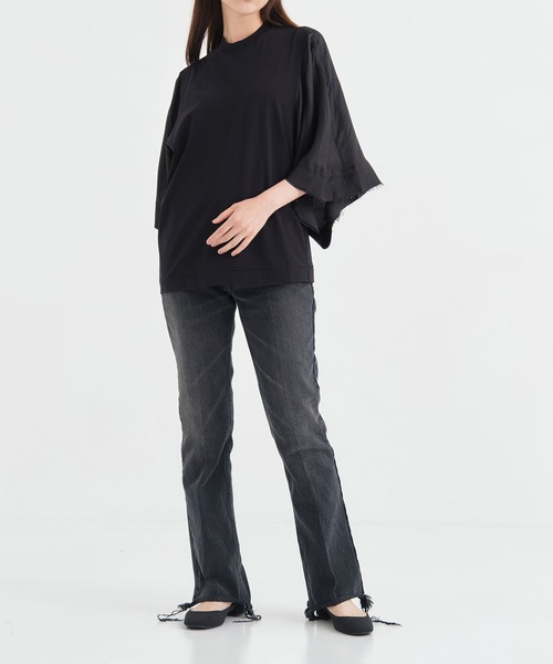 セール】【TOGA PULLA/トーガプルラ】Cotton jersey T-shirt