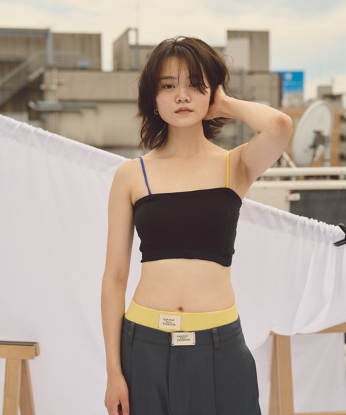common gull products.（コモンガルプロダクツ）の「わがままなチューブトップ（チューブトップ・レディース・アイボリー/ブラック・SMALL/MEDIUM）」の3枚目の写真
