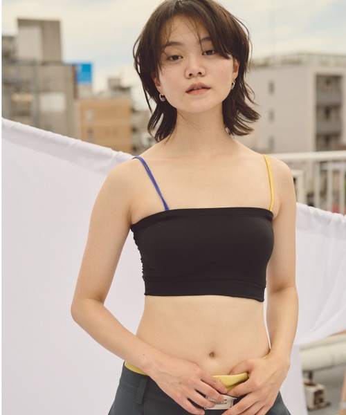common gull products.（コモンガルプロダクツ）の「わがままなチューブトップ（チューブトップ・レディース・アイボリー/ブラック・SMALL/MEDIUM）」の6枚目の写真