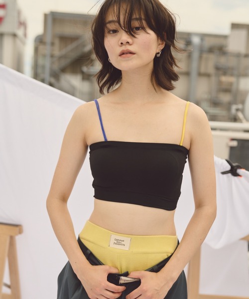 common gull products.（コモンガルプロダクツ）の「わがままなチューブトップ（チューブトップ・レディース・アイボリー/ブラック・SMALL/MEDIUM）」の14枚目の写真