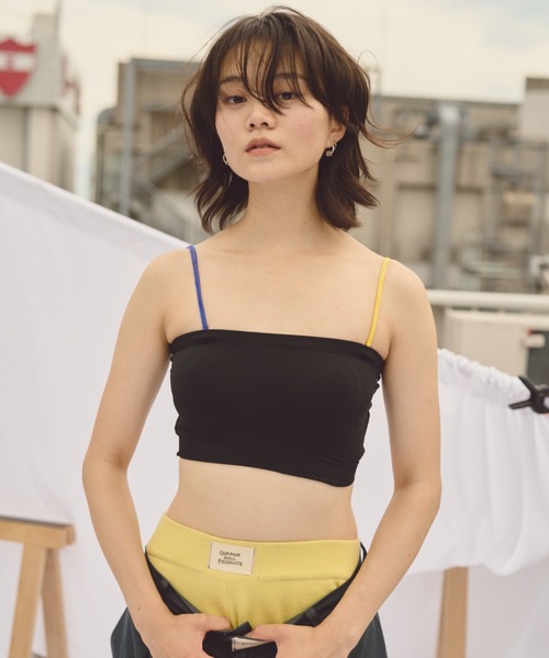 common gull products.（コモンガルプロダクツ）の「わがままなチューブトップ（チューブトップ・レディース・アイボリー/ブラック・SMALL/MEDIUM）」の15枚目の写真