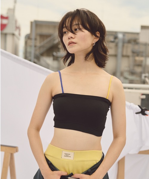 common gull products.（コモンガルプロダクツ）の「わがままなチューブトップ（チューブトップ・レディース・アイボリー/ブラック・SMALL/MEDIUM）」の16枚目の写真