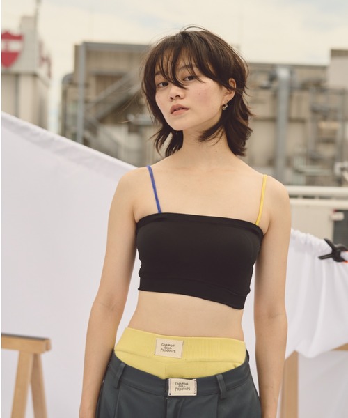 common gull products.（コモンガルプロダクツ）の「わがままなチューブトップ（チューブトップ・レディース・アイボリー/ブラック・SMALL/MEDIUM）」の17枚目の写真