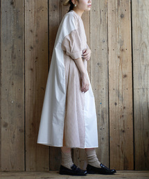zootie | ストライプスイッチ シャツワンピース(シャツワンピース)