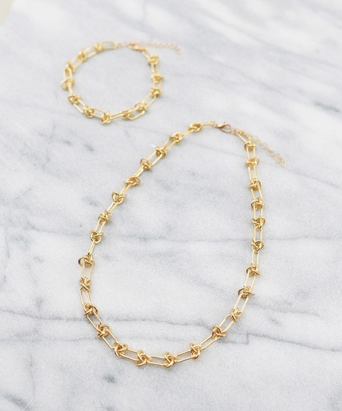 styiro(スタイロ)の「ニッケルフリー スレッドノットチェーンネックレス(ネックレス・レディース・シルバー/ゴールド・FREE)」の9枚目の写真