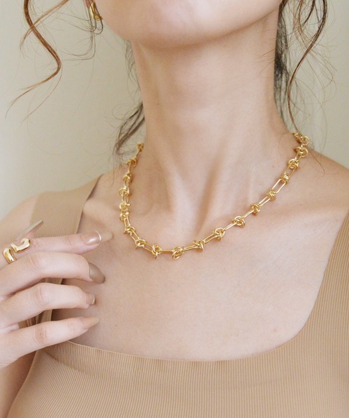 styiro(スタイロ)の「ニッケルフリー スレッドノットチェーンネックレス(ネックレス・レディース・シルバー/ゴールド・FREE)」の15枚目の写真