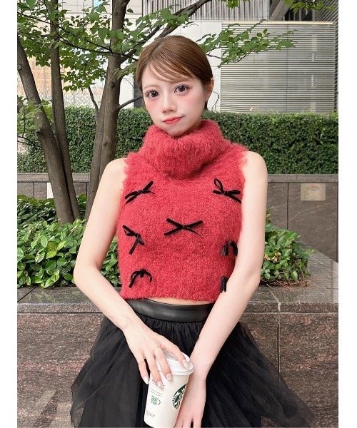 Darich（ダーリッチ）の「リボンデザインニットトップス（その他
