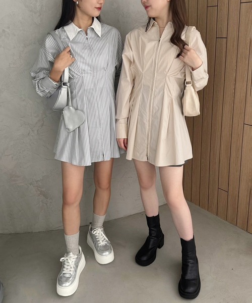 NICE CLAUP ワンピース　(カプチーノ) fc352f289861e94cea9dddb3b4713a