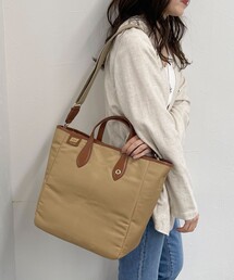 R/b nestle to BEAURE | 【BEAURE】レザーハンドルナイロンデイトートバッグ(ショルダーバッグ)