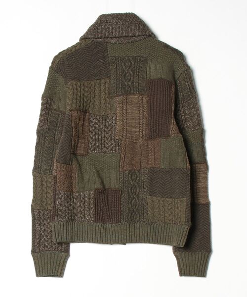 【セール】パッチワーク ウールブレンド ショール カーディガン（カーディガン/ボレロ）｜RRL（ダブル アール エル）