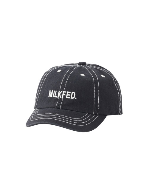 MILKFED.（ミルクフェド）の「MILKFED. AT HEAVEN27 CAP（キャップ・レディース・ブラック/ネイビー/ブラウン・ONE SIZE）」の2枚目の写真