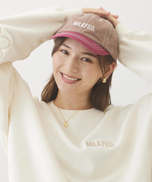 MILKFED.（ミルクフェド）の「MILKFED. AT HEAVEN27 CAP（キャップ・レディース・ブラック/ネイビー/ブラウン・ONE SIZE）」の13枚目の写真