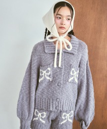 poiregnee | リボンニットブルゾン(ニット/セーター)