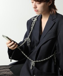 emesuelee | メタリックリボンスマホショルダー(スマホグッズ)