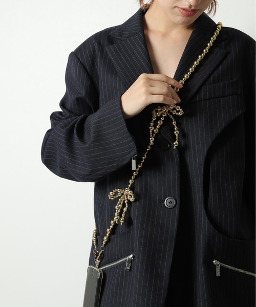 emesuelee（エメスーリー）の「メタリックリボンスマホショルダー（スマホグッズ・レディース・ゴールド/シルバー・フリー）」の12枚目の写真