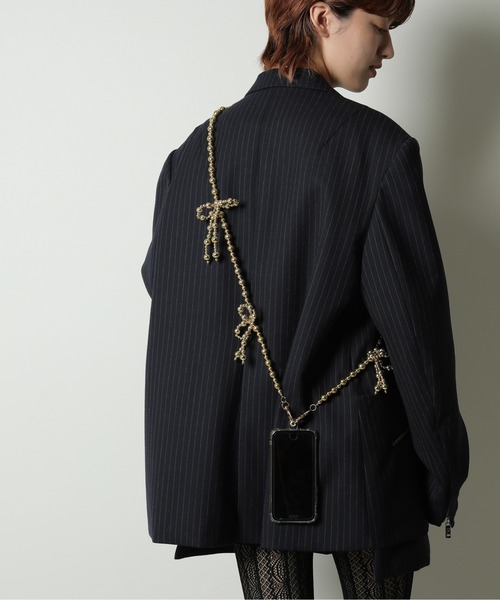 emesuelee（エメスーリー）の「メタリックリボンスマホショルダー（スマホグッズ・レディース・ゴールド/シルバー・フリー）」の22枚目の写真