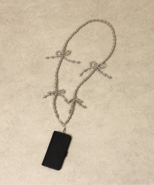 emesuelee（エメスーリー）の「メタリックリボンスマホショルダー（スマホグッズ・レディース・ゴールド/シルバー・フリー）」の13枚目の写真