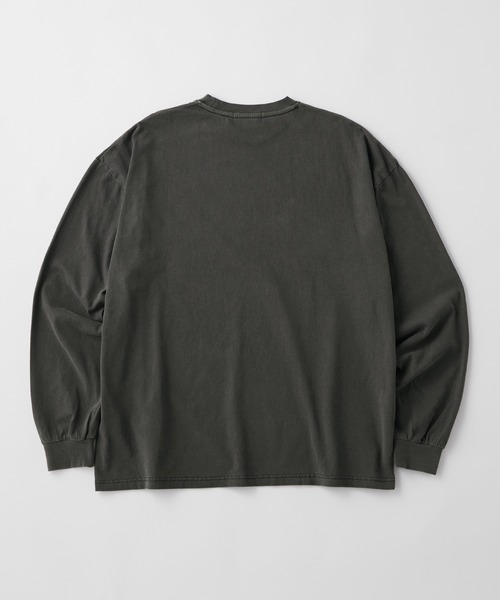 MONO-MART（モノマート）の「ヴィンテージピグメント加工アニマルデザイン ビッグ長袖Tシャツ（Tシャツ/カットソー・レディース・ブラック/ブラック系1/ネイビー系1/ブラウン/オフホワイト/ブラック系2/ホワイト系2・M/L）」の9枚目の写真