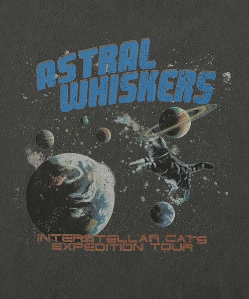 MONO-MART（モノマート）の「ヴィンテージピグメント加工アニマルデザイン ビッグ長袖Tシャツ（Tシャツ/カットソー・レディース・ブラック/ブラック系1/ネイビー系1/ブラウン/オフホワイト/ブラック系2/ホワイト系2・M/L）」の11枚目の写真