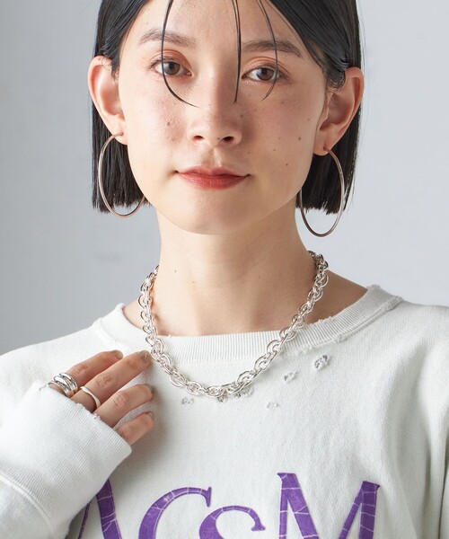 SHIPS（シップス）の「ミックス チェーン ネックレス（ネックレス・レディース・シルバー/ゴールド・ONE SIZE）」の9枚目の写真
