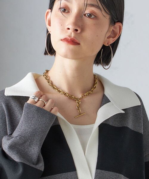SHIPS（シップス）の「ミックス チェーン ネックレス（ネックレス・レディース・シルバー/ゴールド・ONE SIZE）」の15枚目の写真