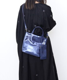 COOCO（クーコ）の「メタリックフェイクレザー２ＷＡＹトートバッグMINI（トートバッグ）」