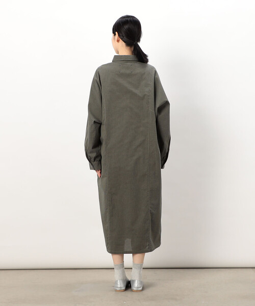 ONIGIRI（オニギリ）の「スモールギンガムチェック シャツワンピース（シャツワンピース・レディース・ネイビー/ベージュ/カーキ・FREE）」の10枚目の写真