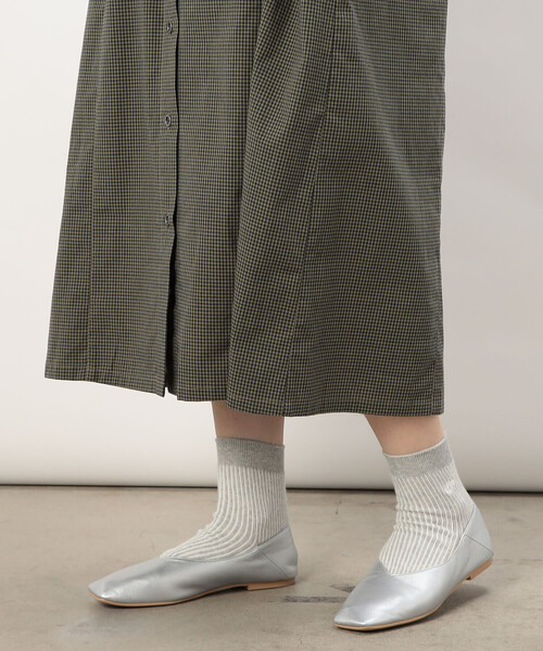 ONIGIRI（オニギリ）の「スモールギンガムチェック シャツワンピース（シャツワンピース・レディース・ネイビー/ベージュ/カーキ・FREE）」の15枚目の写真