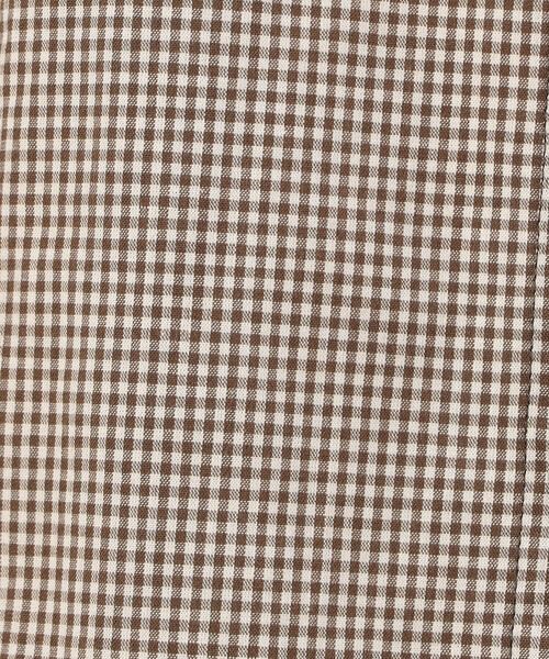 ONIGIRI（オニギリ）の「スモールギンガムチェック シャツワンピース（シャツワンピース・レディース・ネイビー/ベージュ/カーキ・FREE）」の17枚目の写真