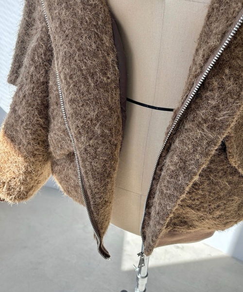 SANSeLF(サンセルフ)の「【LONSLAN】ボリュームボアブルゾン sanwl24a019(ブルゾン・レディース・ブラウン・FREE)」の8枚目の写真