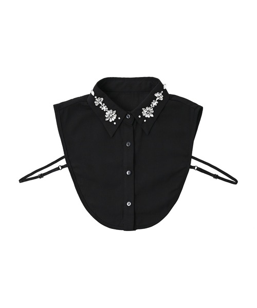 Narcissus（ナルシス）の「【Narcissus】ビジューつけ襟（付け襟・レディース・ホワイト/ブラック・FREE）」の5枚目の写真