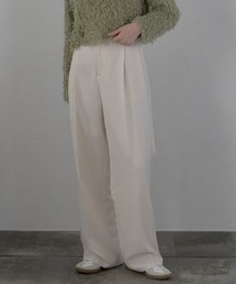 【MINERTE】double tuck loose wide pants / ダブルタックルーズワイドパンツ